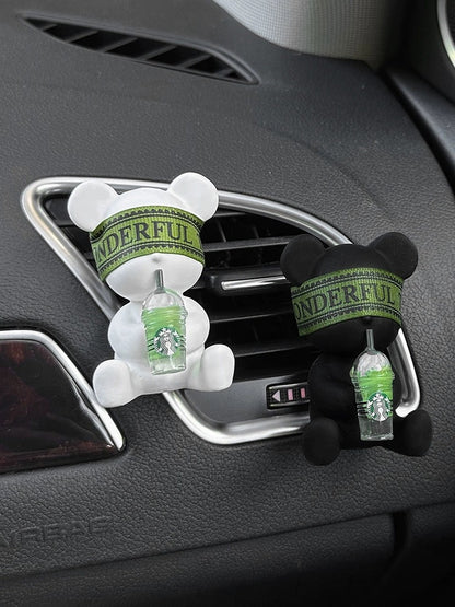 Teddy with Cup Car Scents Air Freshener