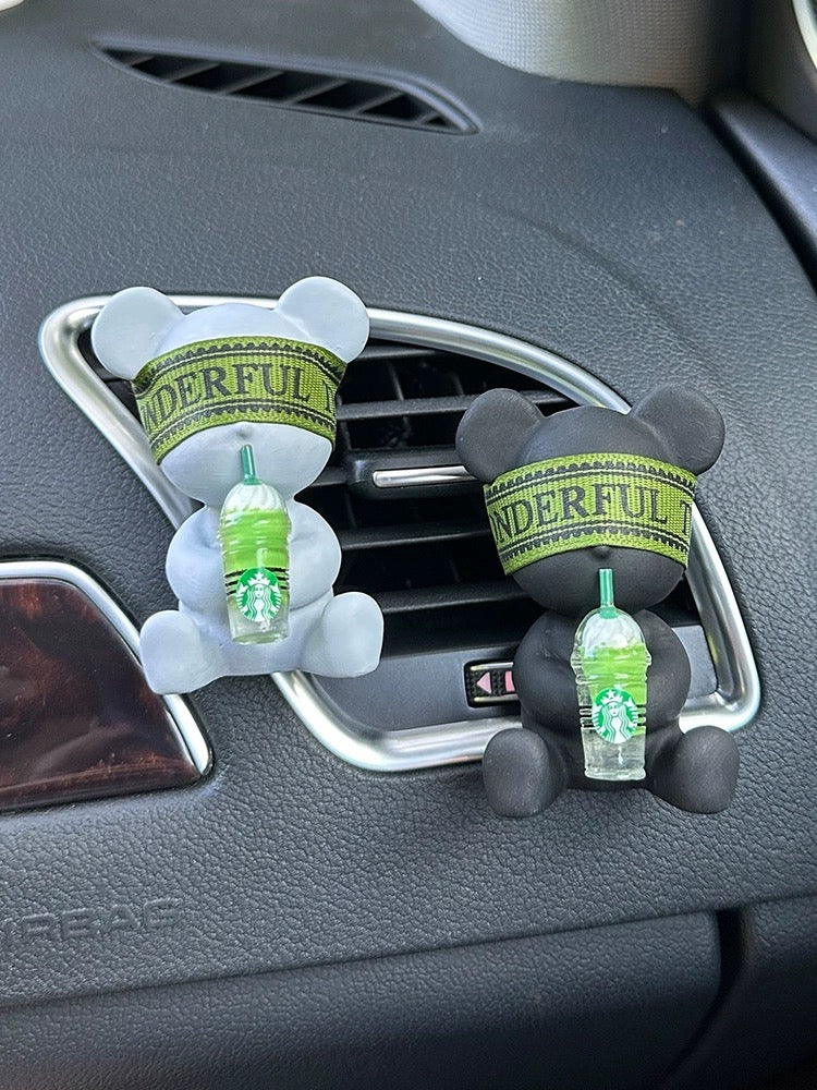 Teddy with Cup Car Scents Air Freshener