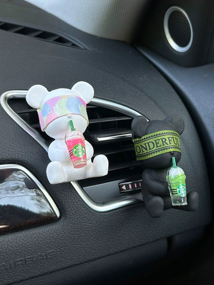 Teddy with Cup Car Scents Air Freshener