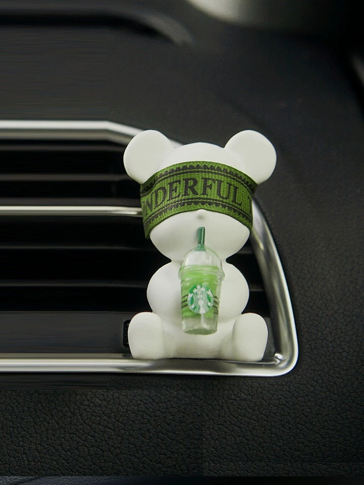 Teddy with Cup Car Scents Air Freshener