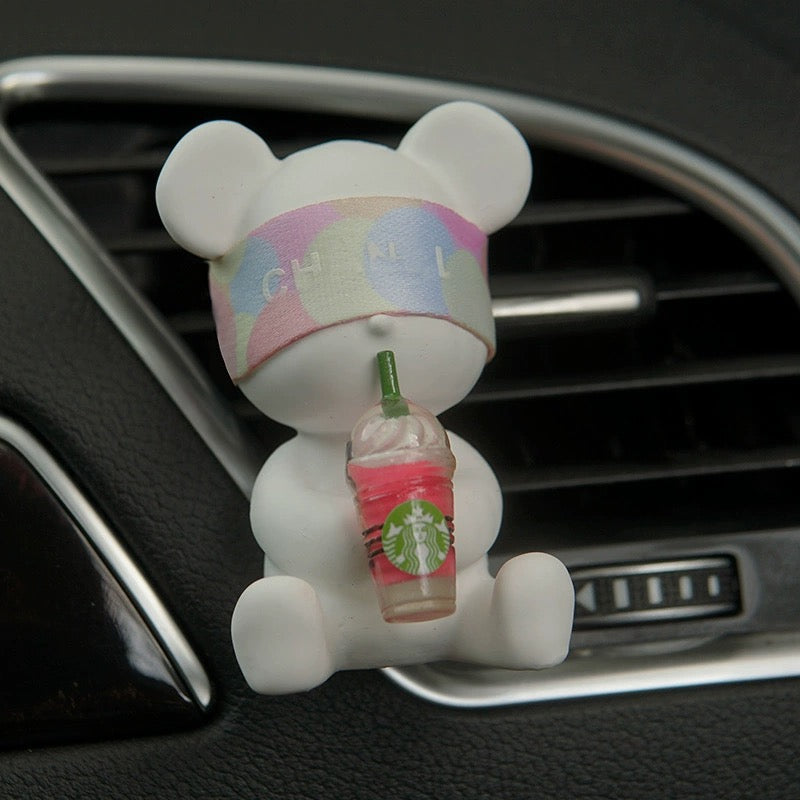 Teddy with Cup Car Scents Air Freshener