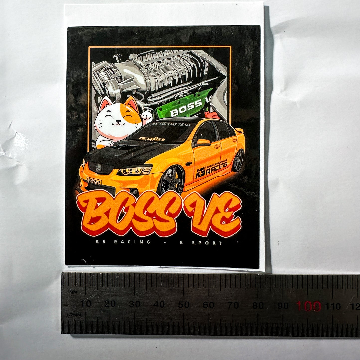 BOSSVE Car Art 8cm PVC Sticker