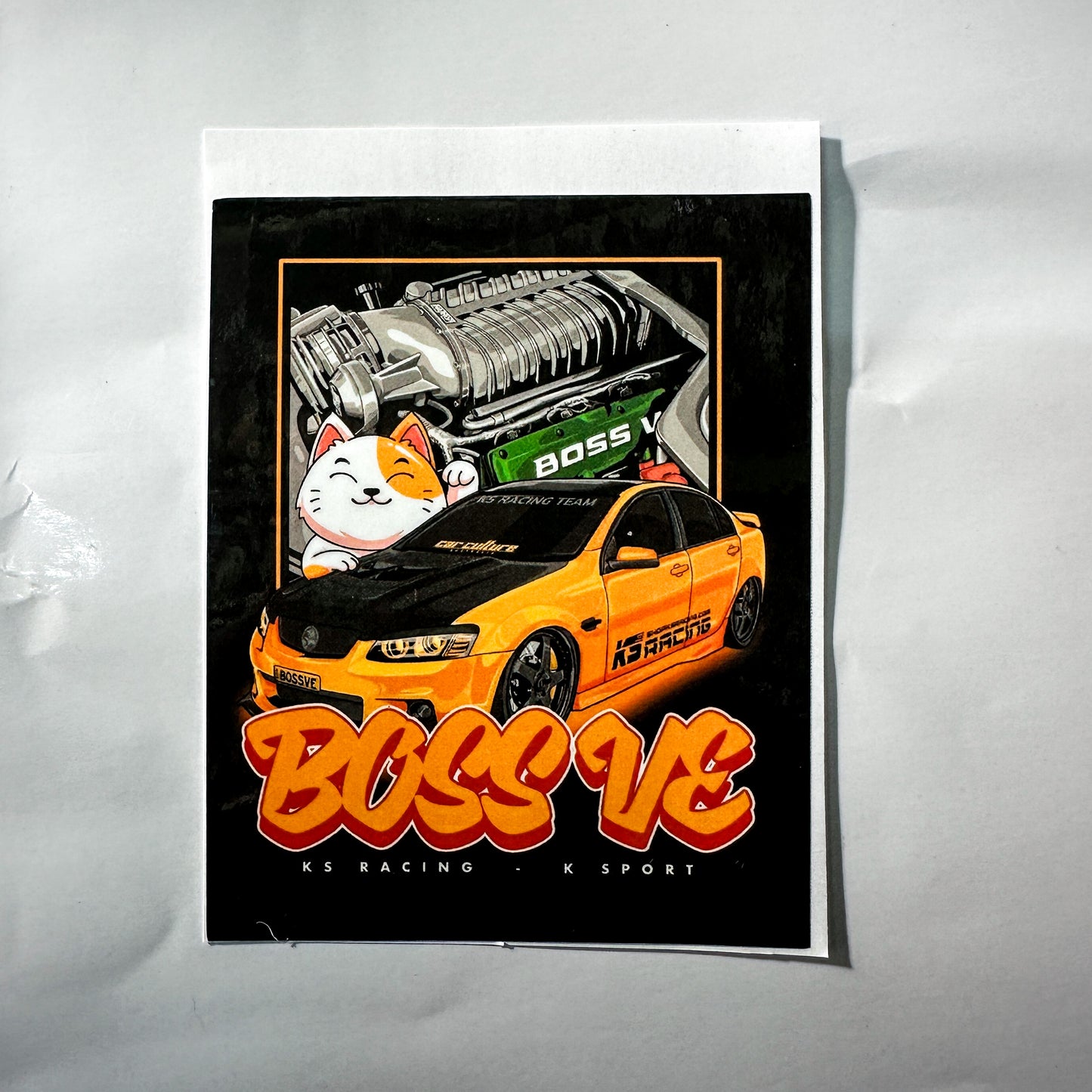 BOSSVE Car Art 8cm PVC Sticker